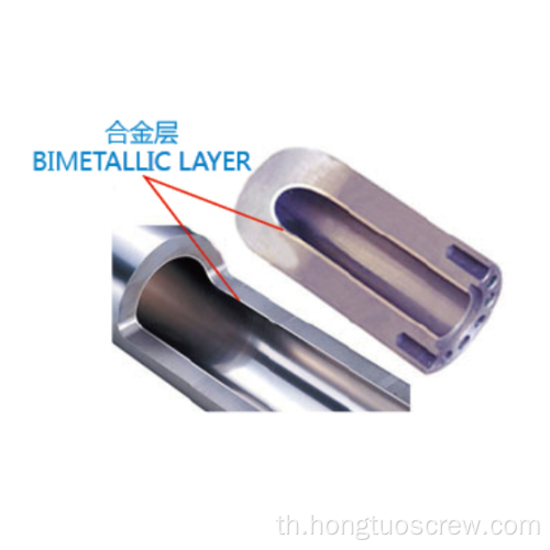 สกรูและบาร์เรล Bimetallic